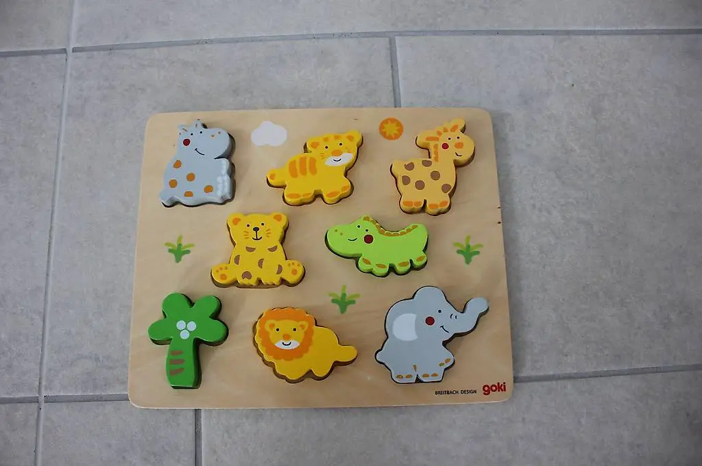 Kleinkinderpuzzle Wildtiere