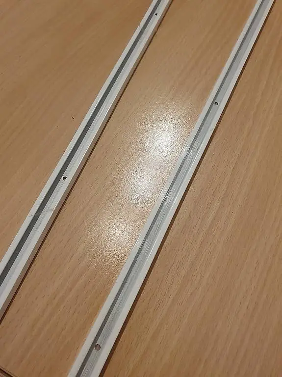 vorhangschiene weiss 1x 160 cm, 1x 140cm