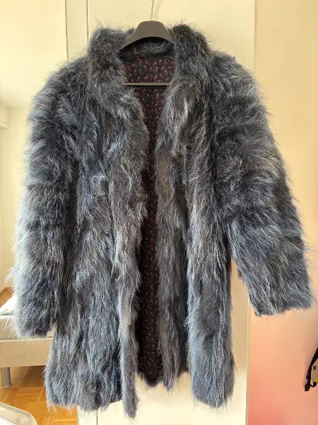 Pelzmantel Waschbär