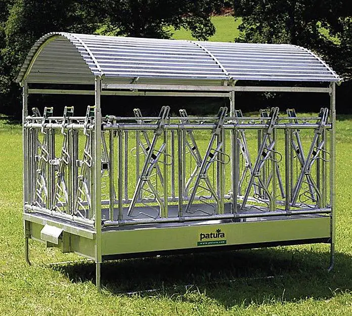 Grossballenraufe mit Sicherheits-Fangfressgittern PATURA