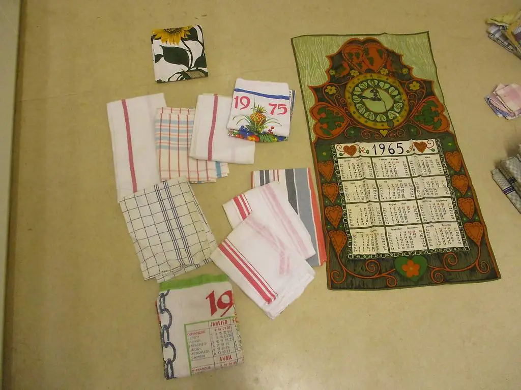 11x Abtrocknungs-Tücher Tuch 60er Baumwolle Küchen-Hit