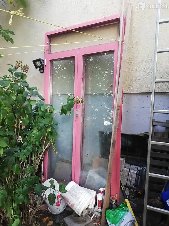 2 Porte di alluminio con doppio vetro nuove