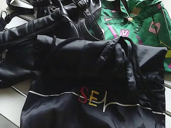 Einkauf und Ausgangstaschen