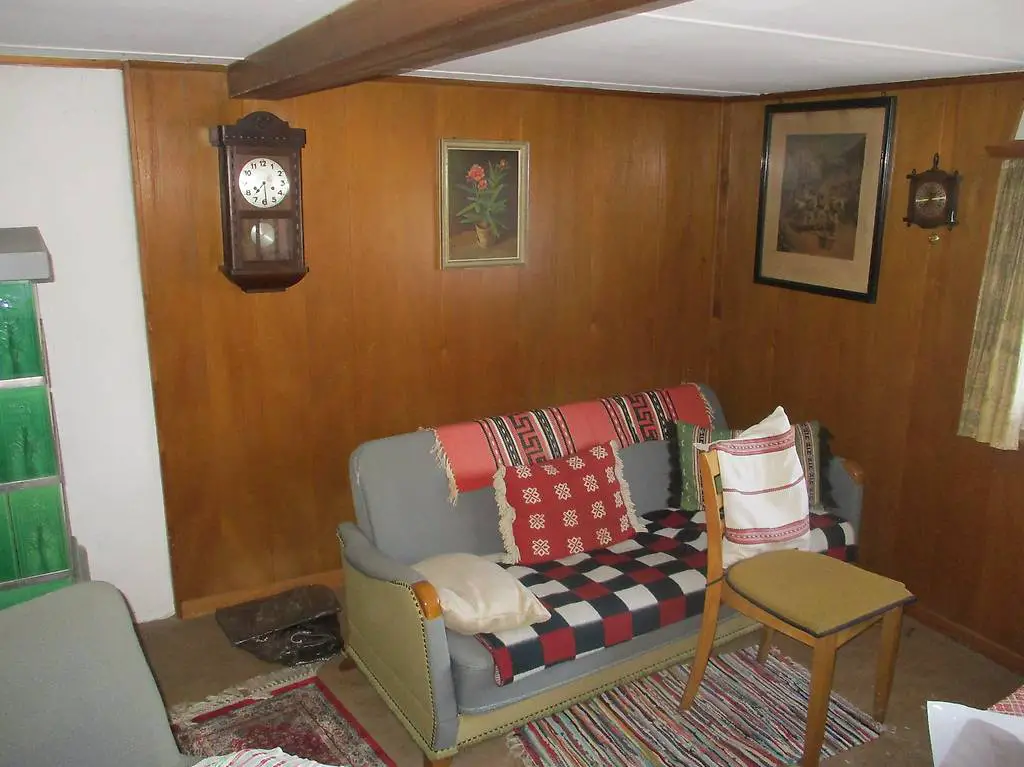 Hist. Wand-Uhr horloge Regulator Holz Rustico-Style Chalet