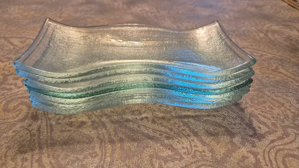 Villeroy und Boch New Wave, 7 Glasteller, 10 x 21,5cm