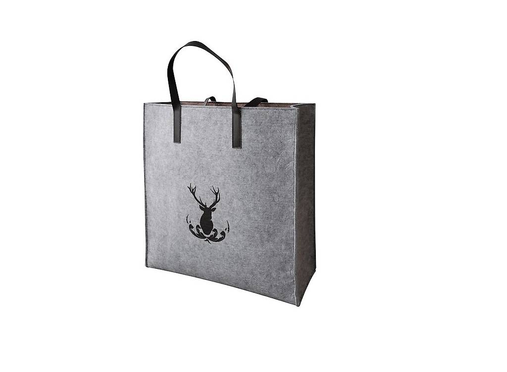 STEINLIN Wäschetasche / Shopper gross «Hirsch», Filz