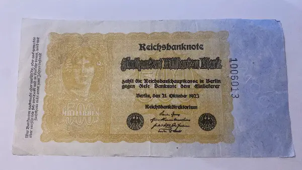 Deutschland 500 Milliarden Mark 1923 Berlin – Sehr selten