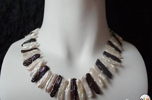 Edelstein-Kette Süsswasser-Zuchtperlen