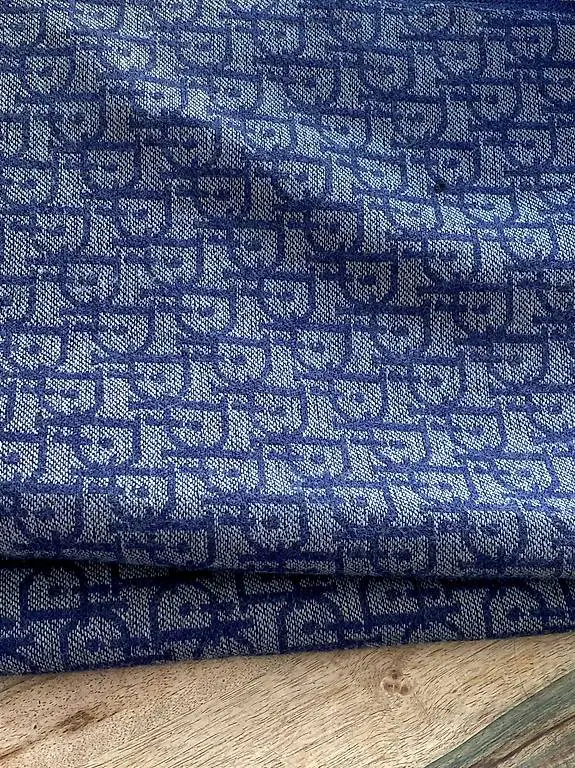 Schal Winter Strickmuster Dunkelblau Top Zustand