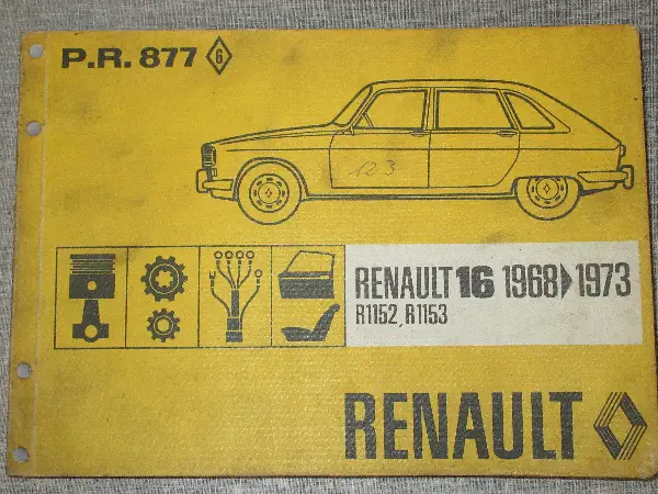 Renault 16 Werkstatt- Handbuch