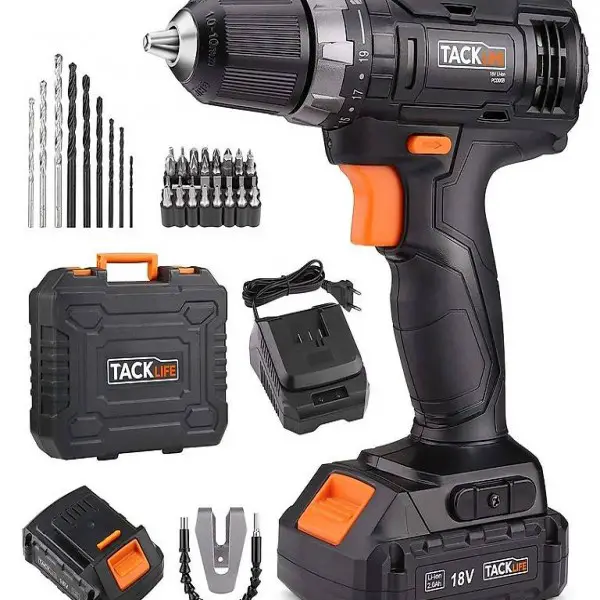  Akku-Bohrschrauber/Akkuschrauber 18V mit LED Licht