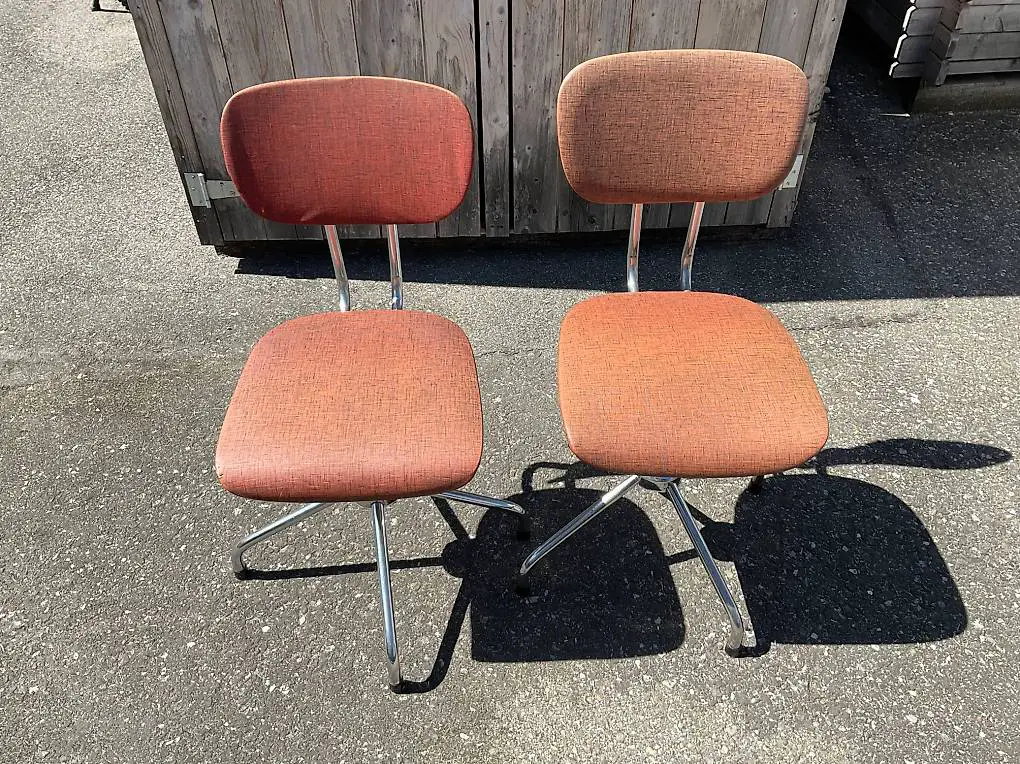 Küchenstühle 50er Jahre Vintage rot