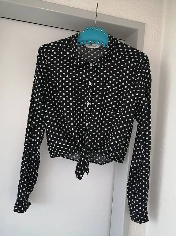 Polka-Dot-Bluse. Hemd. H&M, Gr. S