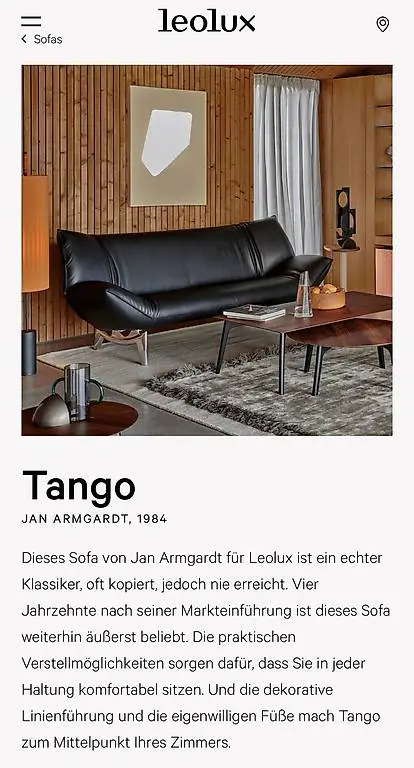 Designersofa Leolux Echtleder