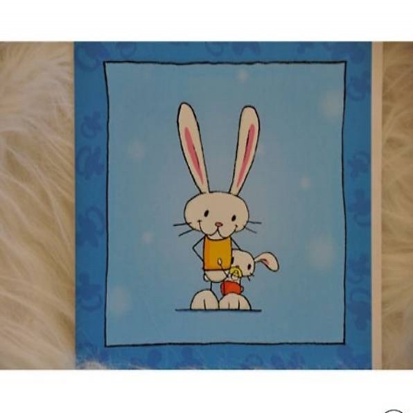 Karte Doppelkarte mit Briefumschlag Bunnies