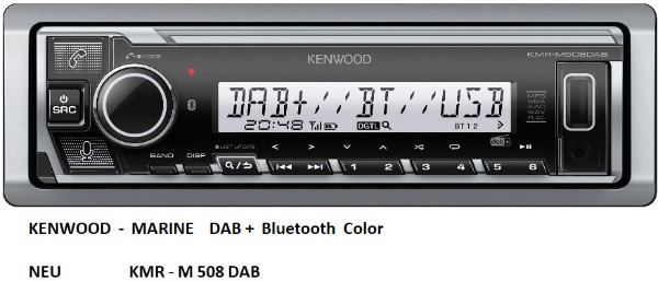 Schiffsradio Hifi Bluetooth DAB+ Neu Kenwood