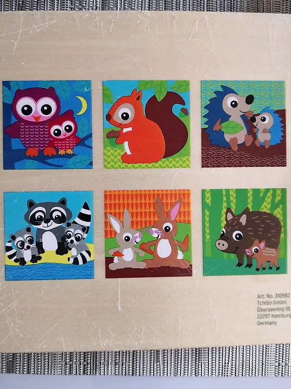 Würfelpuzzle Holz 3x3