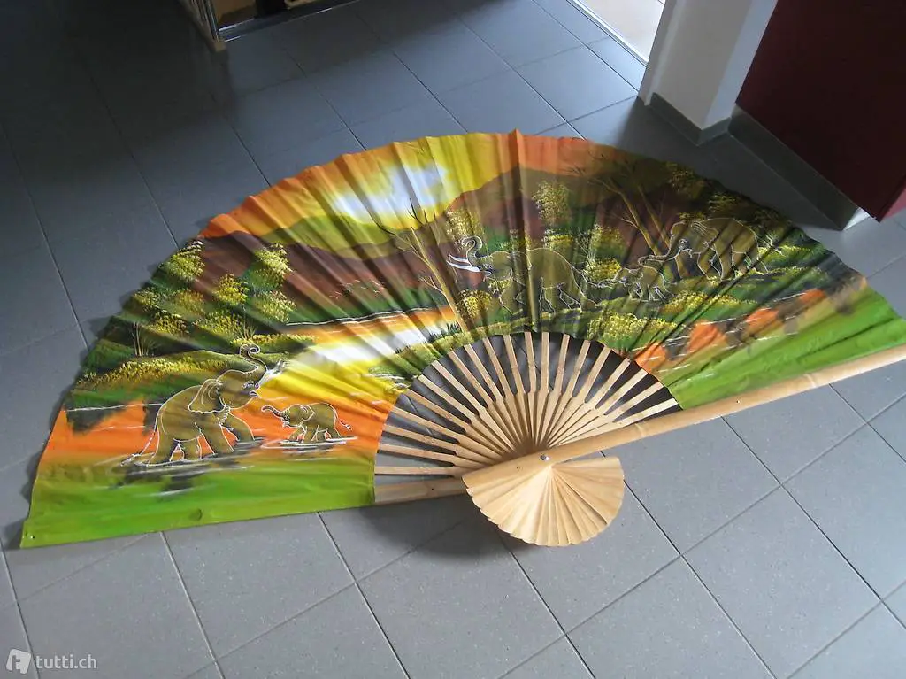 Thailand Wandfächer GROSS