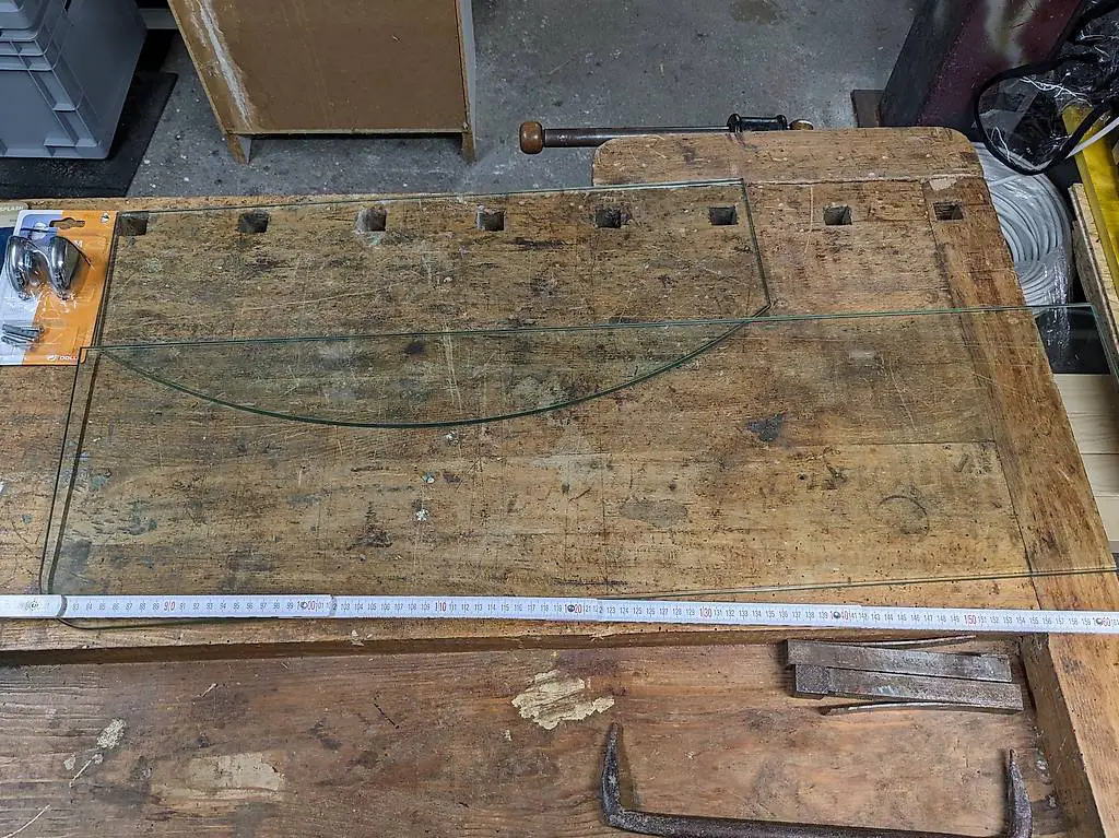 4 Stück Glasregal für Wandmontage