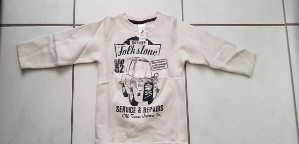 Sweatpulli beige+brun