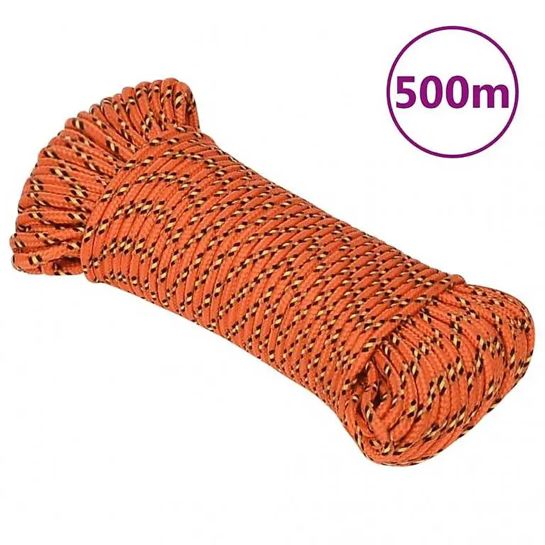 Bootsseil Orange 4 mm 500 m Polypropylen