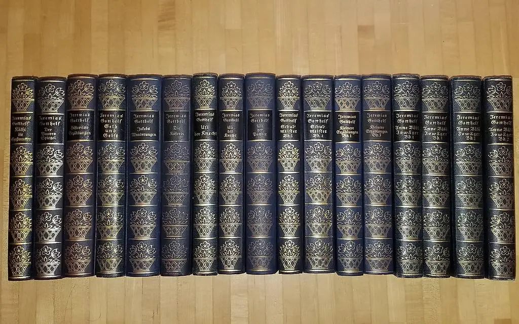 Jeremias Gotthelf Büchersammlung 17 Bänder ~1939