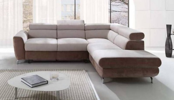  TEXTILSOFA STOFFSOFA ECKSOFA PIANO ECKSOFA MIT BETTFUNKTION