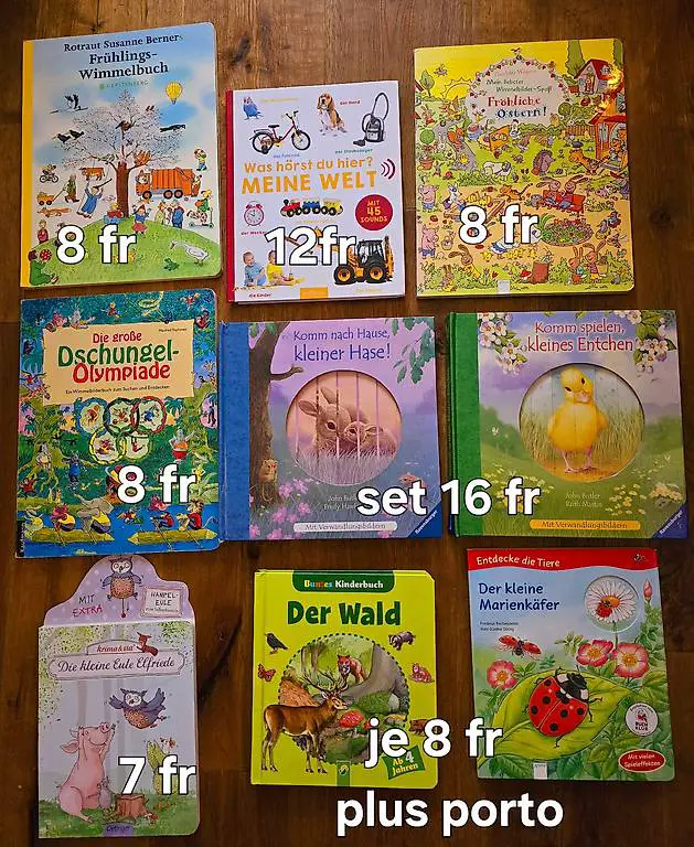 Wimmel/kartonbücher für kinder