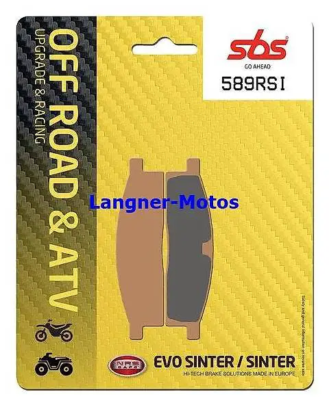 racing sint bremsbelag sbs 589 rsi yamaha tt-r 125, yz 65-85