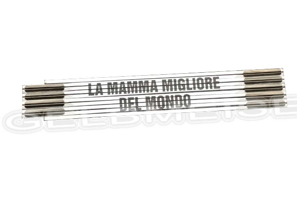 Meterstab, Doppelmeter, Gliedermeter ... MAMMA MIGLIORE ...