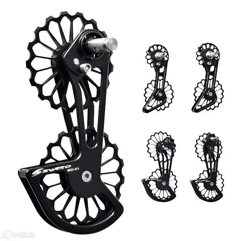  SWTXO Rennrad Schaltwerk 13T 17T Pulley Guide Rad System