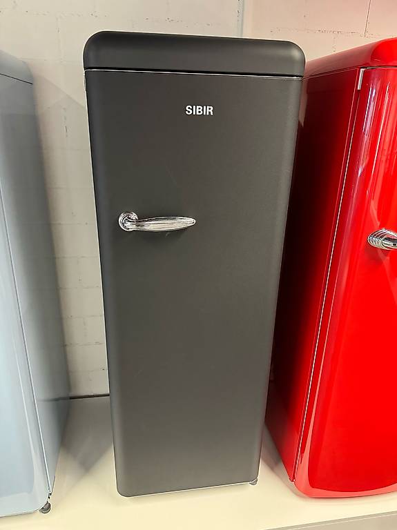Sibir Oldtimer OT 23010 BL Black Matt, Kühlschrank rechts