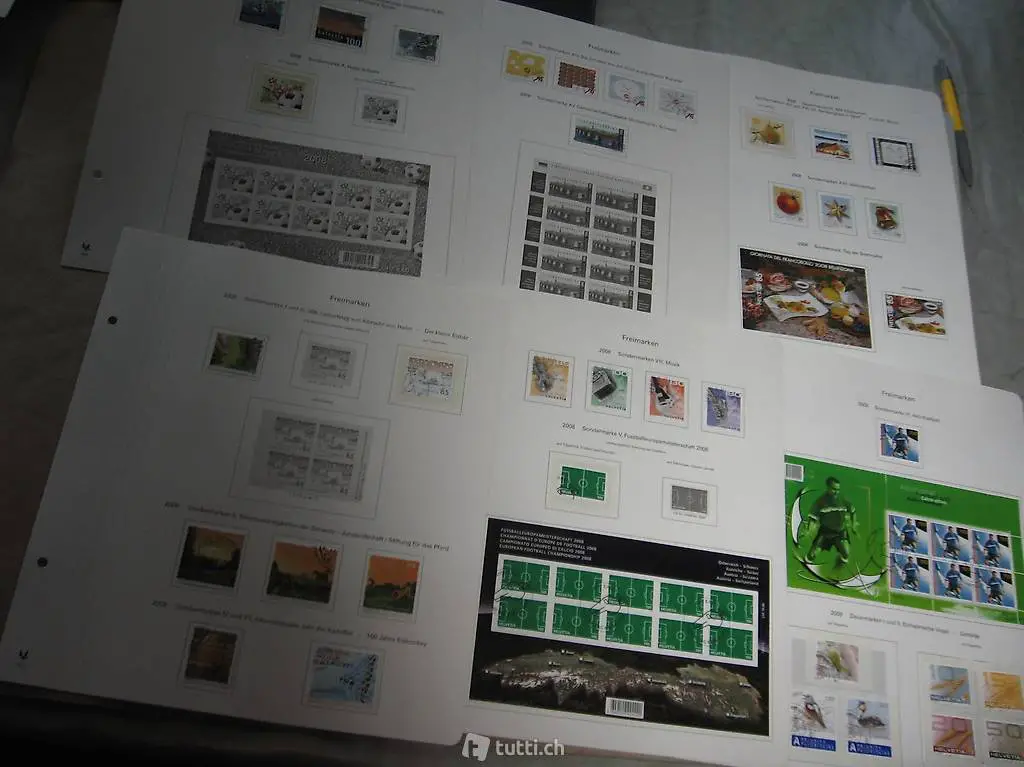 Schweiz Briefmarkensammlung im 85 Seitenalbum bis 2008