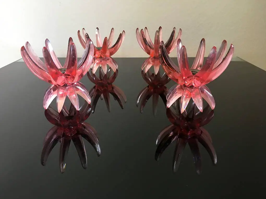 4 x Vintage Friedel Kerzenhalter