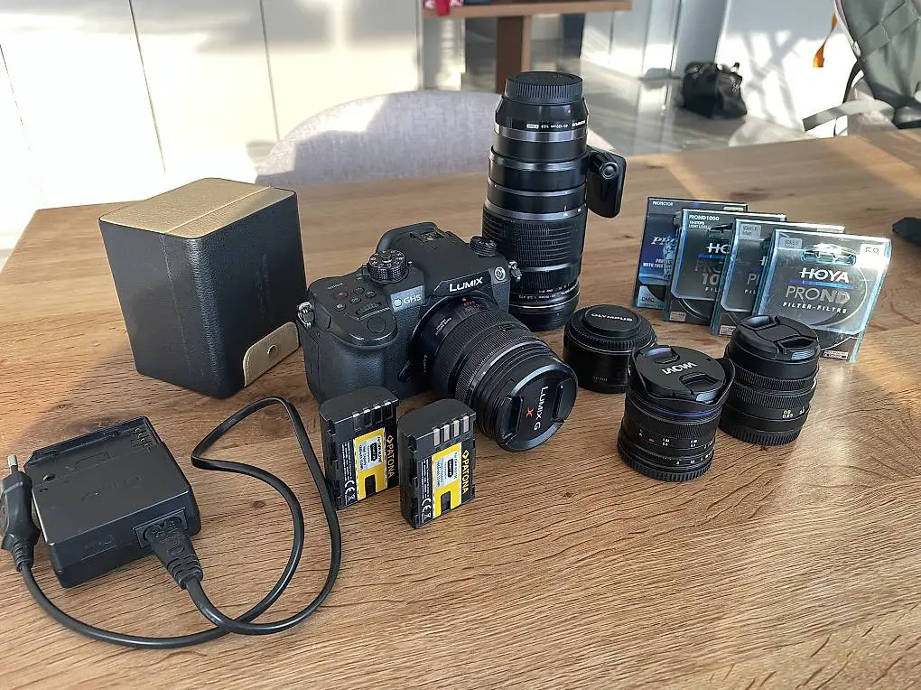 Lumix GH5 Setup inkl. 4 Objektive und Zubehör