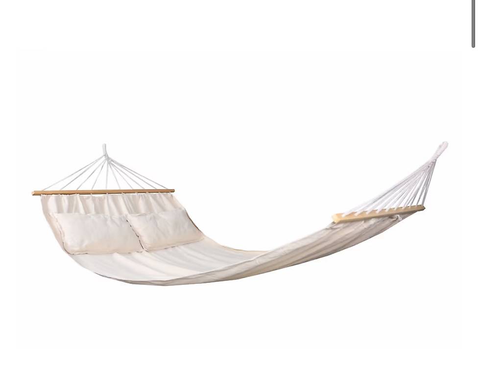 Hängematte 220 x 140 cm weiss