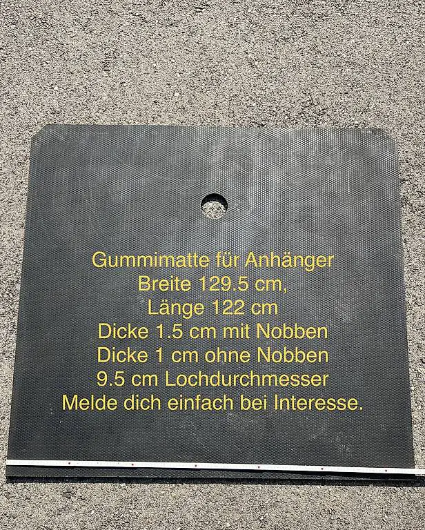 Gummimatte als Rutschschutz