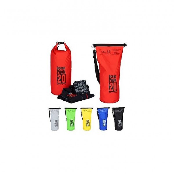  Seesack Strandtasche wasserdicht Outdoor 20L Orange