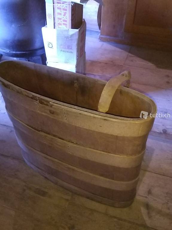 Holz Kübel Milchkübel Antik