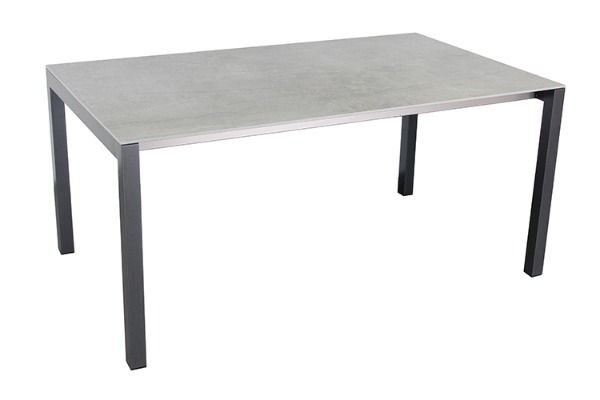 Gardeko Keramiktisch 160x95 SOKE grau Gartentisch neu