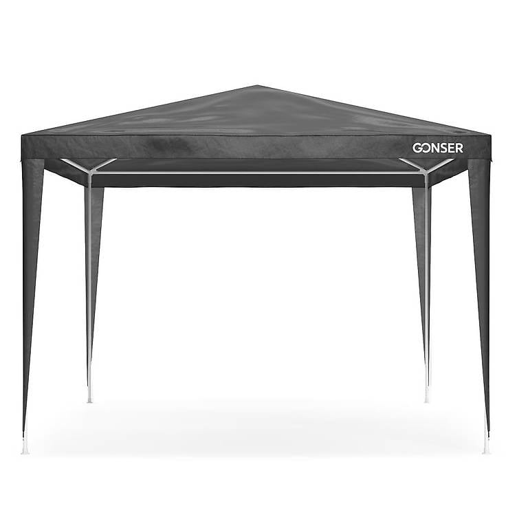 Gartenpavillon Partyzelt 3 x 3 m anthrazit