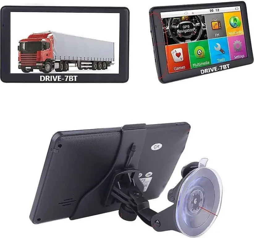 7 Zoll Navigationsgerät Drive 7BT GPS Navi mit Bluetooth für