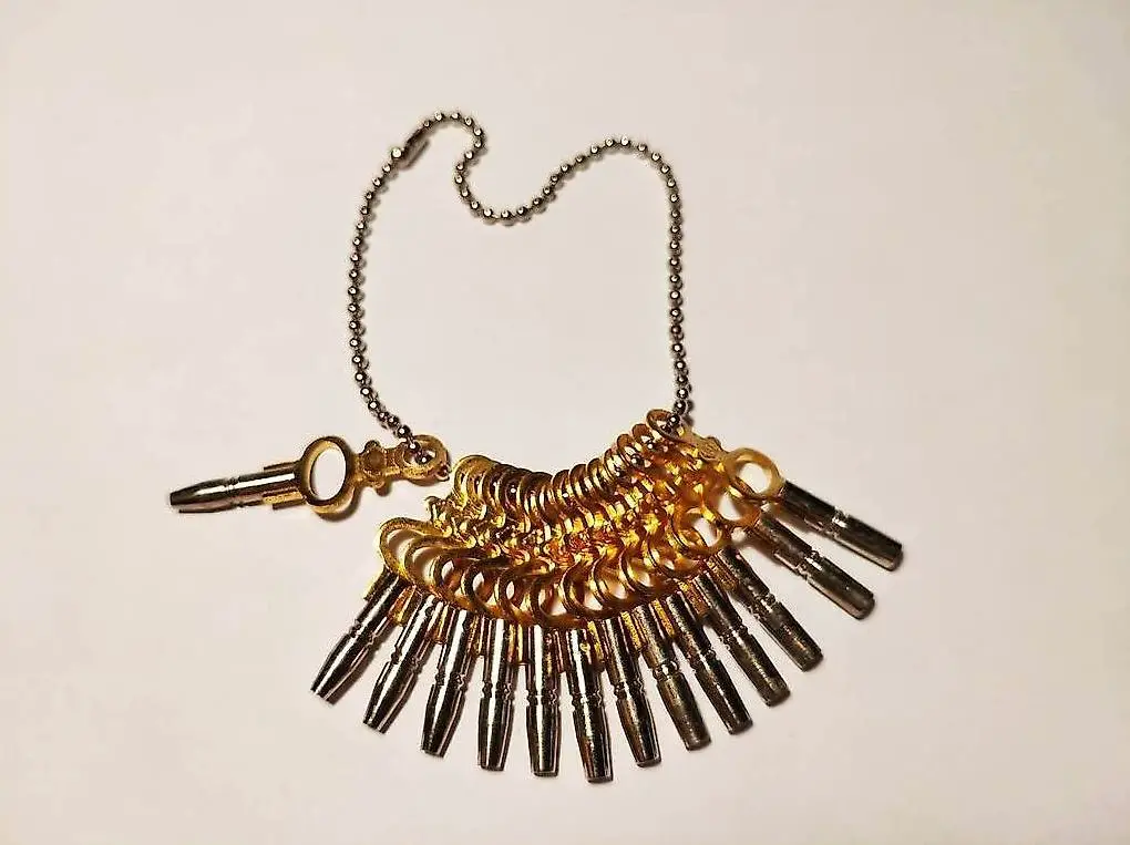 14 chiavette per orologi da tasca da 00 a 12 set completo