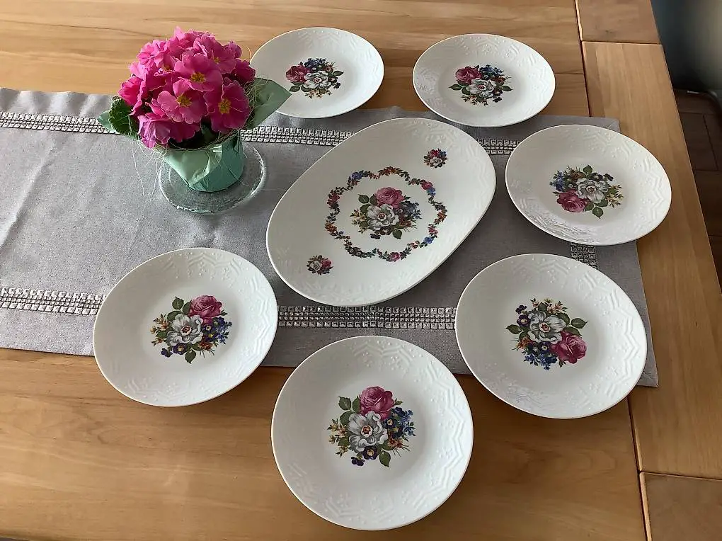 Servierplatte und Desserteller Hutschenreuther