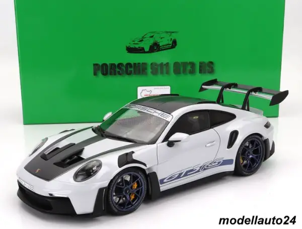 orsche 911 (992) GT3 RS Weissach Package 2022 silber MC 1:18