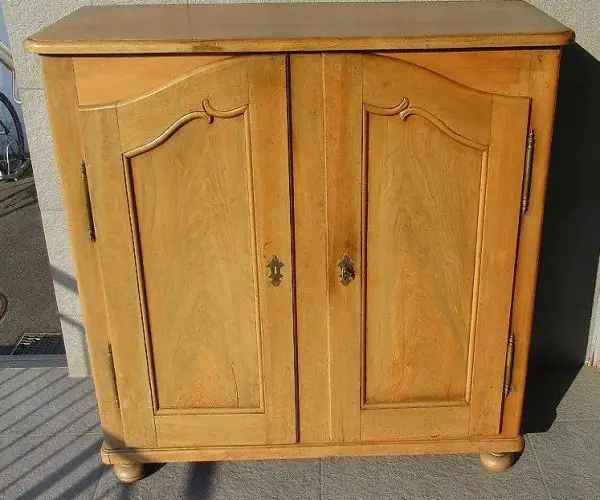  Kommode Biedermeier Nussbaum massiv