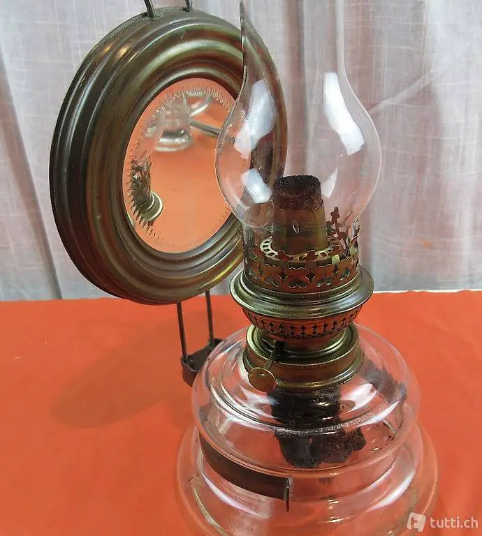  Wandlampe Petroleum Prima Kristall