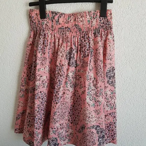 rosa sommerliche Rock mit Blumen M