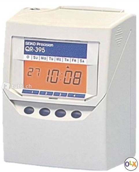 BMZ Zeiterfassung - Stempeluhren. Stempeluhr SEIKO QR 395