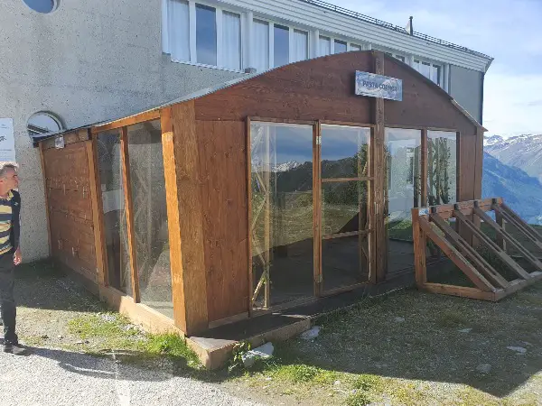 Verein Party Pavillon aus Holzkiefer Massiv